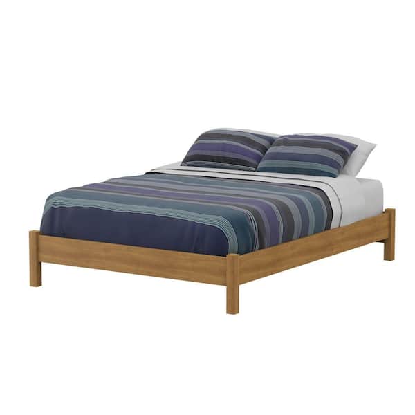 South Shore Fynn Full-size Platform Bed in Harvest Maple-DISCONTINUED