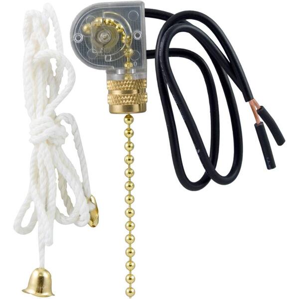 GE Pull Chain Switch for Lamps and Fixtures