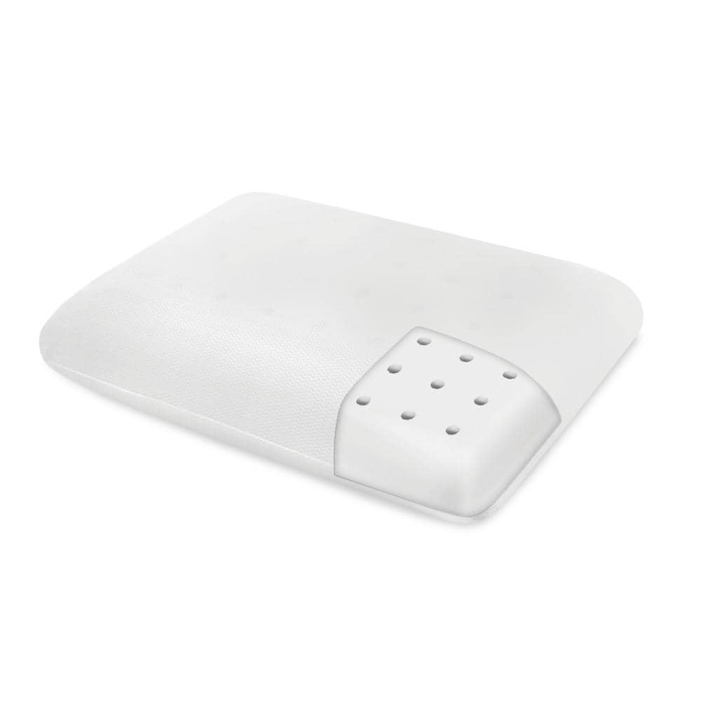 sensorpedic prime transcend memory foam contour bed pillow