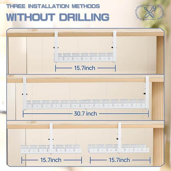 Yichuhaoxi Retractable Under Desk Cable Management Tray No Drill