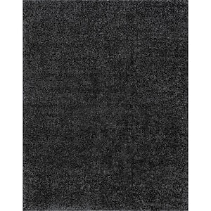 Soho Shag Solid Color Dark Gray 3 ft. x 5 ft. Indoor Area Rug