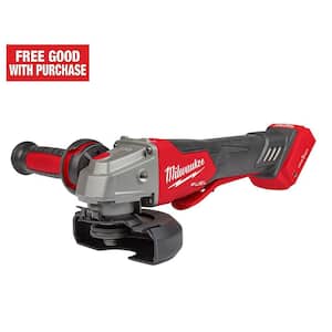 M18 FUEL 18V Lithium-Ion Brushless Cordless 4-1/2 in./5 in. Braking Grinder With Paddle Switch (Tool-Only)