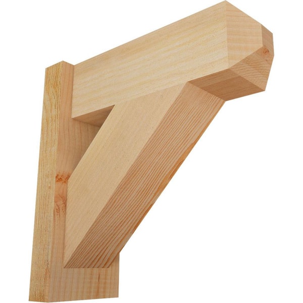 Ekena Millwork 6 in. x 16 in. x 16 in. Douglas Fir Traditional Craftsman Rough Sawn Outlooker