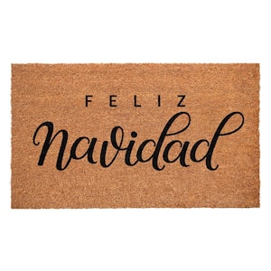 Classic Feliz Navidad Multi-Colored 24 in. x 36 in. Indoor or Outdoor Doormat