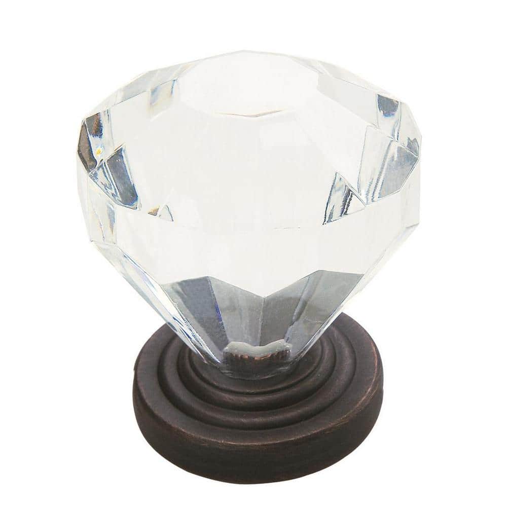 Traditional Classics 1-1/4 in. (32mm) Traditional Clear/Oil-Rubbed Bronze G