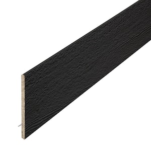 RigidStack 3/8 in. x 6 in. x 16 ft. Prefinished Woodgrain Composite Siding Board in Graphite (4-Pack)