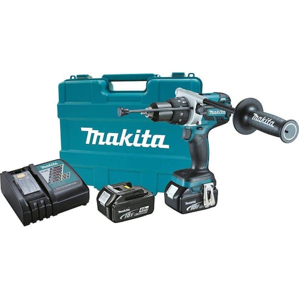 Makita 18-Volt LXT Lithium-Ion Brushless 1/2 in. Cordless Hammer Driver/Drill Kit