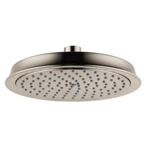 Raindance C 180 1-Spray Patterns with 2.5 GPM 8.375 in. Ceiling Mount Fixed Shower Head in Brushed Nickel
