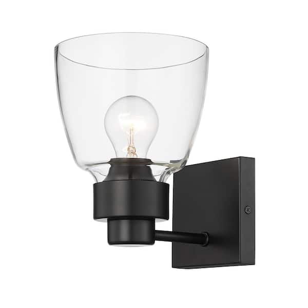 Golden Lighting - Remy 1 Light Matte Black Wall Sconce