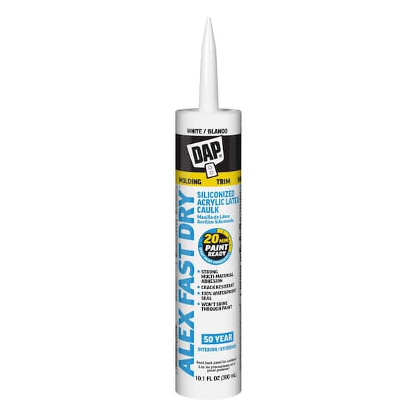 Alex Fast Dry 10.1 White Acrylic Latex Plus Silicone Caulk