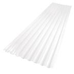 26 in. x 8 ft. Polycarbonate Corrugated Roof Panel in White
