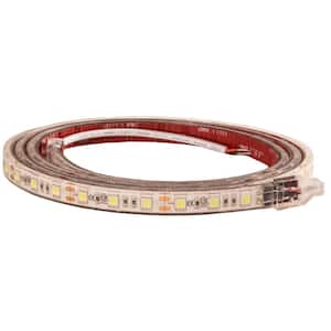 60 in. Clear Warm LED Strip Light with 3M Adhesive Back
