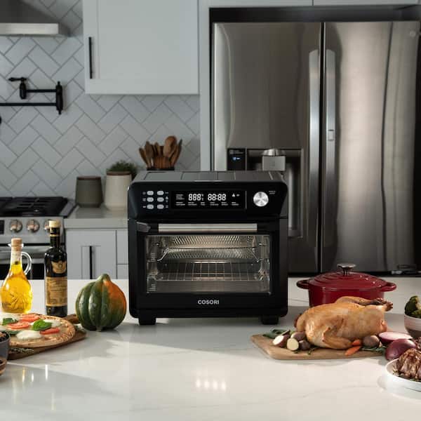 Cosori Smart Air Fryer Toaster Oven with Bonus Extra Wire Rack, Black
