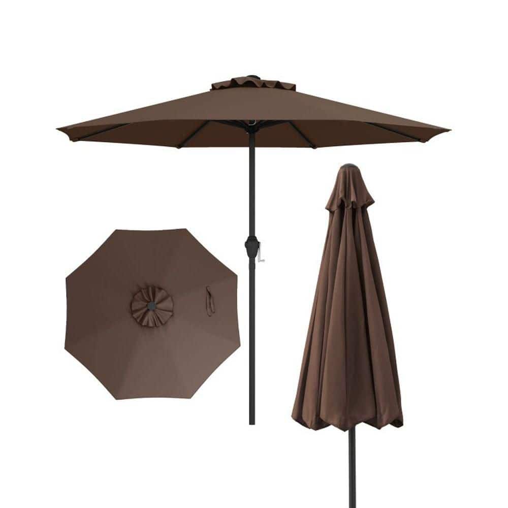 8.5 ft. Steel Octagon Market Patio Umbrella in Coffee price history on PriceWatchPro