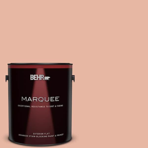 BEHR MARQUEE 1 gal. #M190-3 Pink Abalone Flat Exterior Paint & Primer