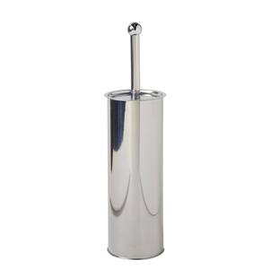 Polished Stainless Steel Toilet Brush Holder with Brush