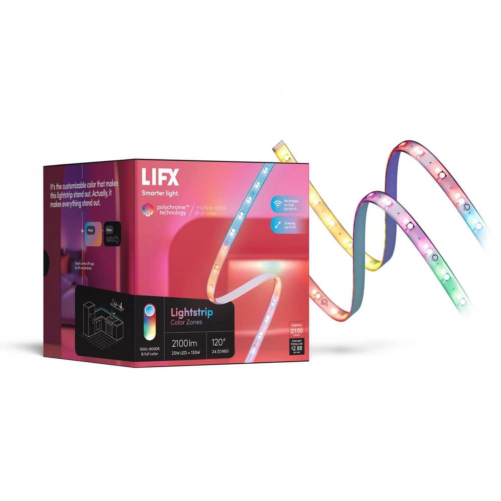 10 ft. Smart Multi-Color RGB+W Wi-Fi Plug-In LED Strip Light Kit, Works with Alexa/Hey Google/HomeKit/Siri 2-Pack