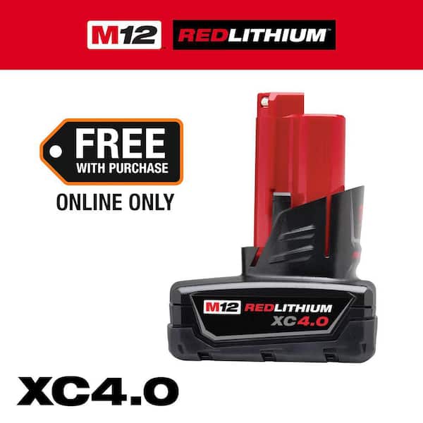 M12 12-Volt Lithium-Ion XC Extended Capacity Battery Pack 4.0Ah