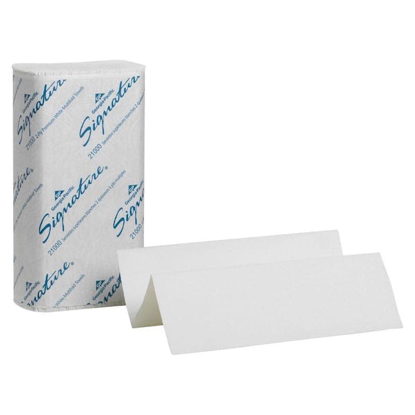 Georgia-Pacific Signature White Premium Multi-Fold Paper Towels 2-Ply (125 per Pack)