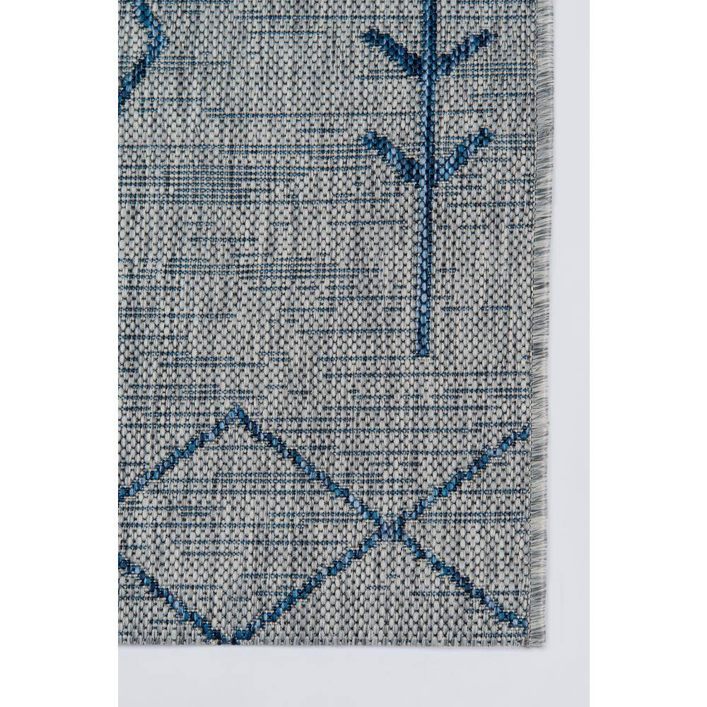 Reversible Easy-Care Geometric Gray Synthetic Rug 3x5