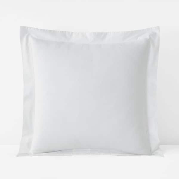 Company Cotton Garment Wash White Cotton Percale Euro Sham