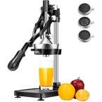 VIVOHOME Stainless Steel Black Manual Hand Press Juicer Machine X0024VYBCH  - The Home Depot