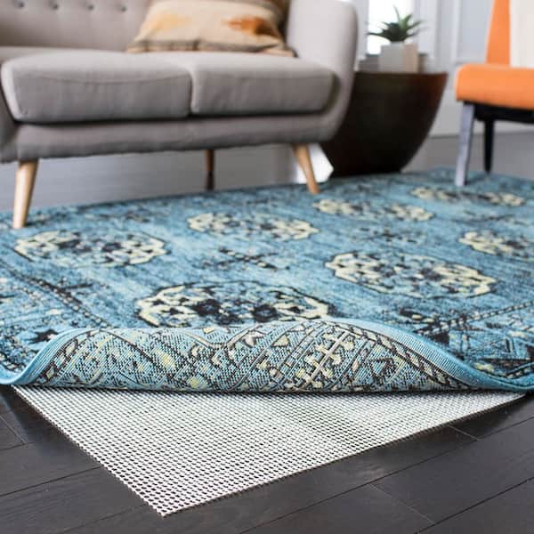 Padding 5 ft. x 8 ft. Creme Modern Textured Area Rug