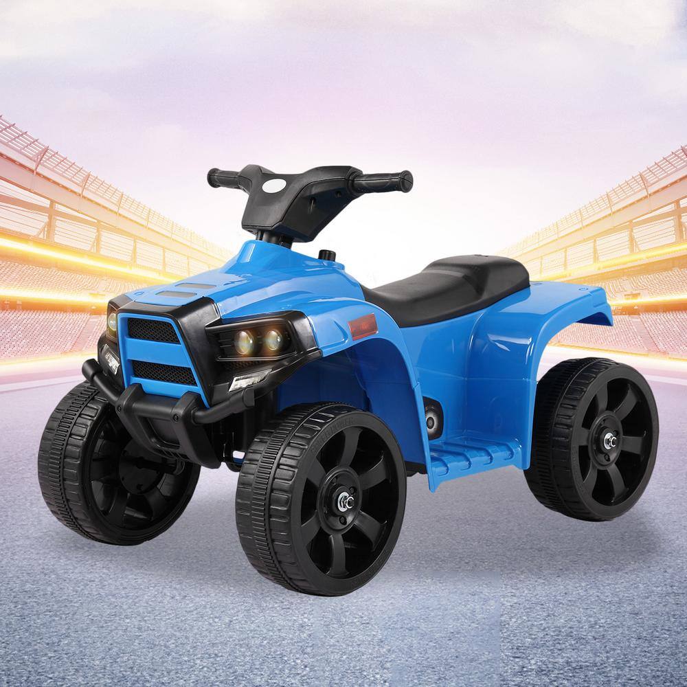 Blue 6V Battery Powered Kids Electric Quad ATV