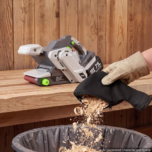 20 V Max Cordless Belt Sander, 3 in. x 18 in. Corded Belt Sander, 6 Variable Speeds Sanding Machine, 10 PCS Belts