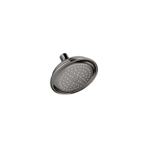 Artifacts 1-Spray Patterns 2.5 GPM 6 in. Wall Mount Fixed Shower Head in Vibrant Titanium
