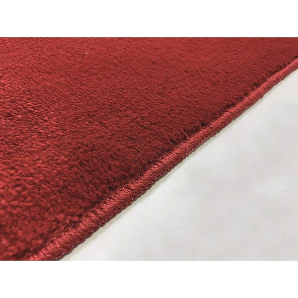 RugStylesOnline Euro Solid Red 32 in. Width x Your Choice Length