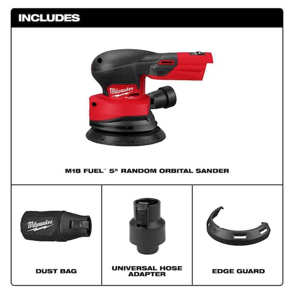 M18 18V Lithium-Ion Brushless Cordless FUEL 5 in. Random Orbit Sander (Tool-Only)