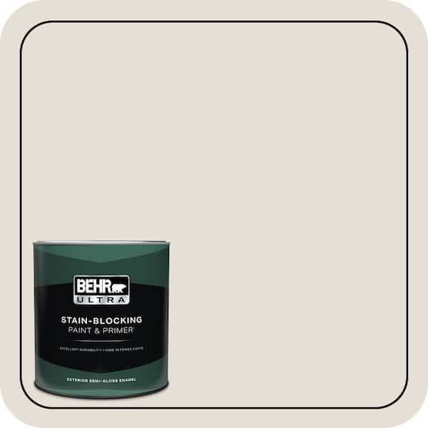 BEHR ULTRA 1 qt. #ECC-15-2 Light Sandstone Semi-Gloss Enamel Exterior Paint & Primer