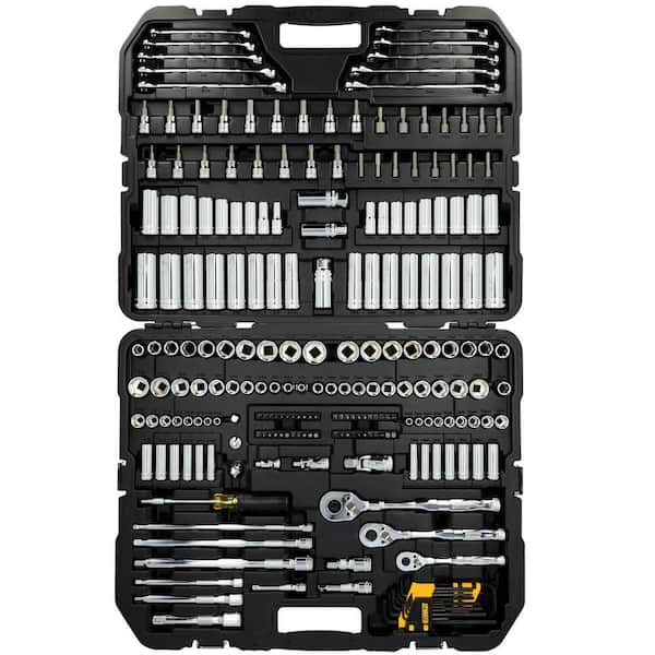 Toughseries 242-Pieces Mechanics Tool Set for 1/4 in. 3/8 in. and 1/2 in. Drive with Hard Shell Carrier