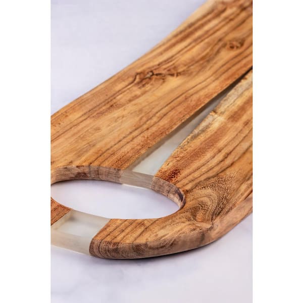 PortoFino Wood Cutting Board - Wooden Cutting Boards for Kitchen - Chopping  Board - Cheese Board - Charcuterie Board - Acacia Wood Cutting Board - Non