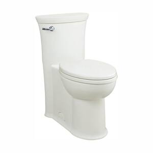 Tropic 1-Piece 1.28/1.6 GPF Single Flush Elongated Toilet in White