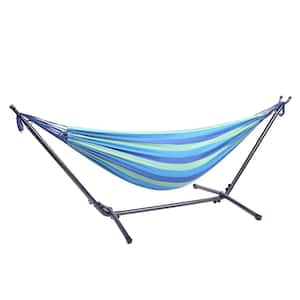 78.74 in. Portable Hammock Bed Hammock with Stand in Multi-Colored