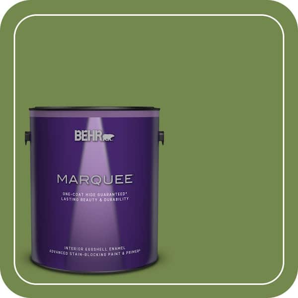 BEHR MARQUEE 1 gal. Home Decorators Collection #HDC-SM14-2 Green Suede Eggshell Enamel Interior Paint & Primer