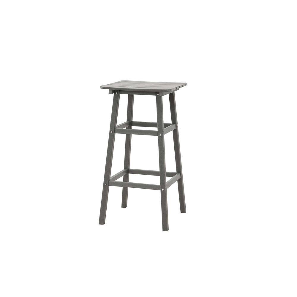 Gray Metal Patio Outdoor Bar Table for Spas, Cafes, Swimming Areas price history on PriceWatchPro