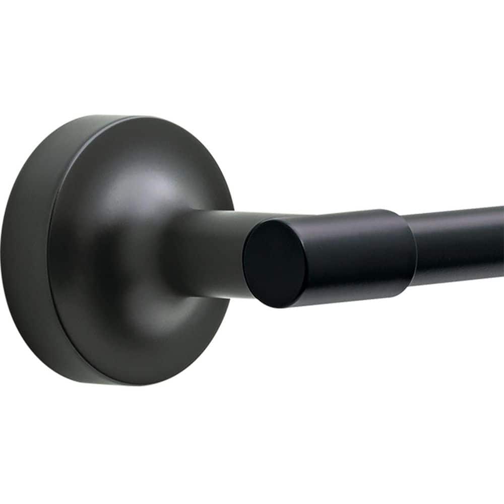 Matte Black 24" Wall Mounted Towel Bar