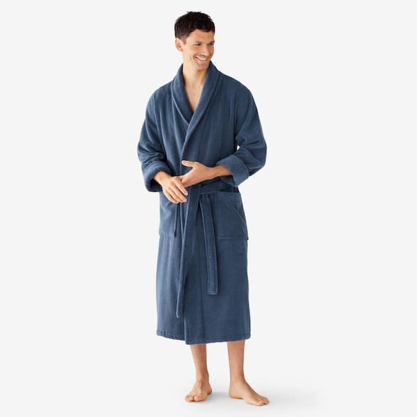Company Cotton Men's Large Indigo Robe