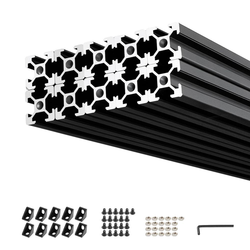 10PCS 2020 Aluminum Extrusion Profile, 48 In. 1220 mm, Durable, T Slot European Standard Anodized Linear Rail, Black price history on PriceWatchPro