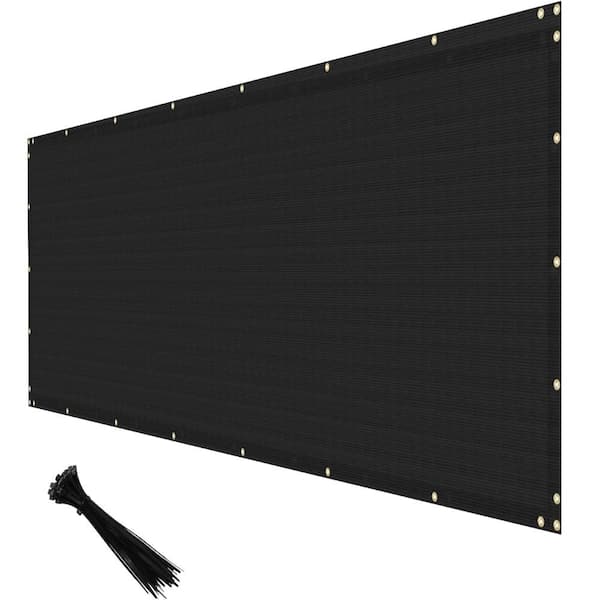 4' x 50' Privacy Fence Screen Heavy Duty Windscreen Fencing Cover with Grommtes for Garden Yard,Black