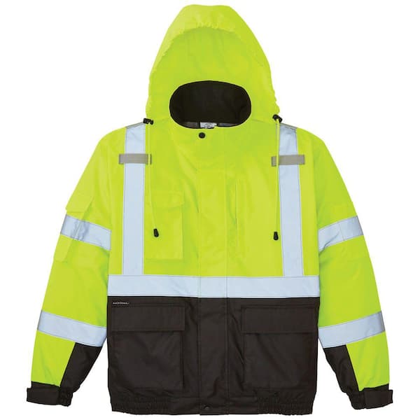 Klein Tools L High-Visibility Winter Bomber Jacket 60364