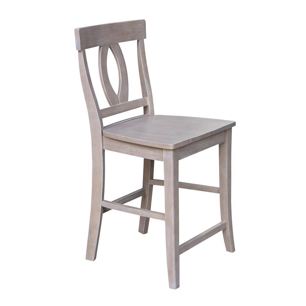 Verona Gray Solid Wood Counter Stool 22"x41"