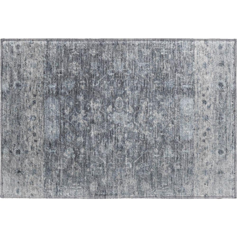 Mayfield Premium Machine Washable Abstract AMF2323 Gray 3 ft. x 4 ft. Area Rug price history on PriceWatchPro