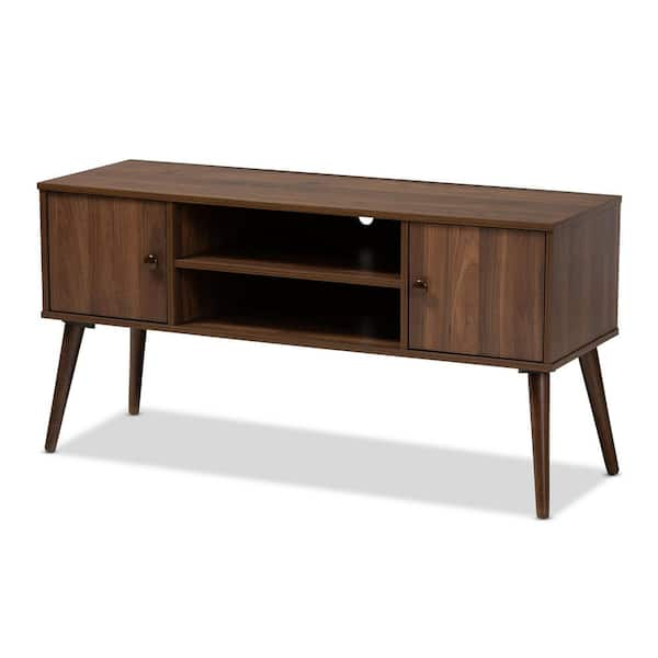 Baxton Studio Alard Walnut Modern TV Stand