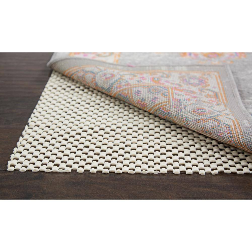 Ivory Grid-Loc 3'4" x 5' Non-Slip Rug Pad for Hard Surfaces