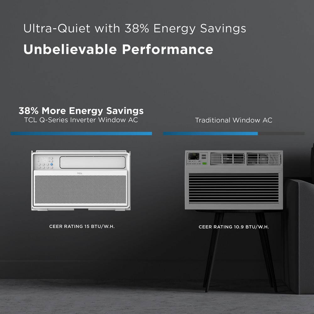 TCL 10,000 BTU White Smart Inverter Window Air Conditioner