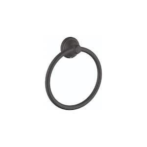 C Towel Ring in Rubbed Bronze